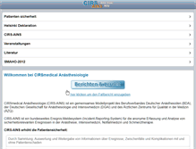 Tablet Screenshot of cirs-ains.de